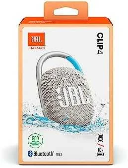 JBL Clip 4 Eco nešiojama kolonėlė, Pilkos spalvos