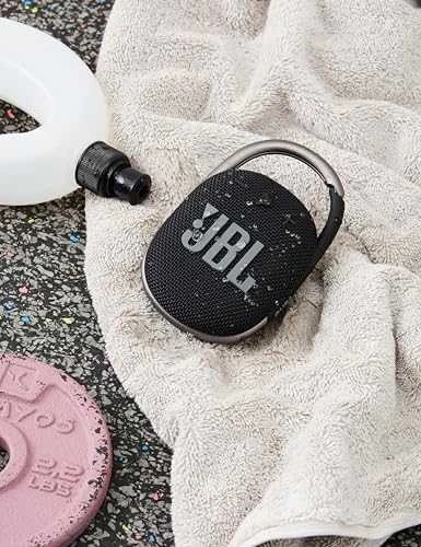 JBL Clip 4 nešiojama vandeniui atspari kolonėlė, Juoda