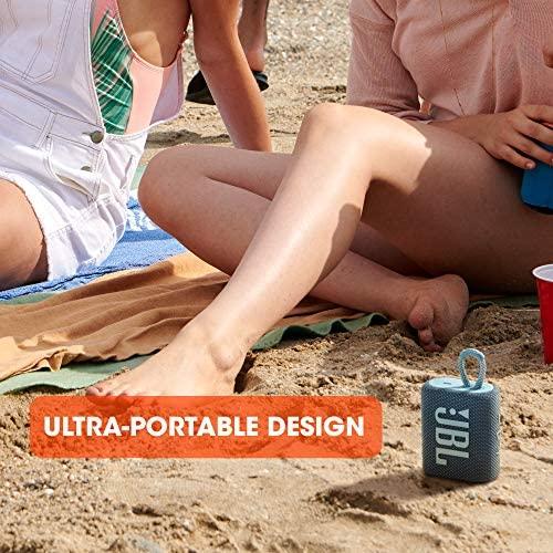 JBL GO 3 nešiojama kolonėlė, Atspari vandeniui, Juoda