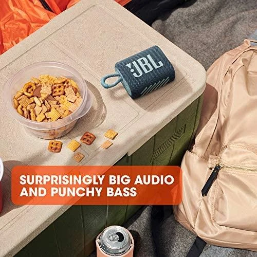 Nešiojama kolonėlė JBL Go 3 BT, tamsiai mėlyna