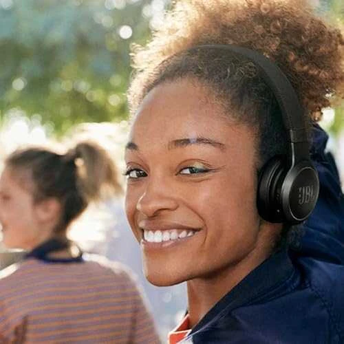 Belaidės Ausinės su aktyviu triukšmo slopinimu JBL Live 460NC, Balta