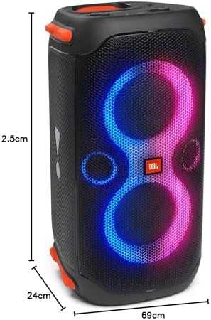 JBL Partybox 110 nešiojama kolonėlė, Juodos spalvos, modelis