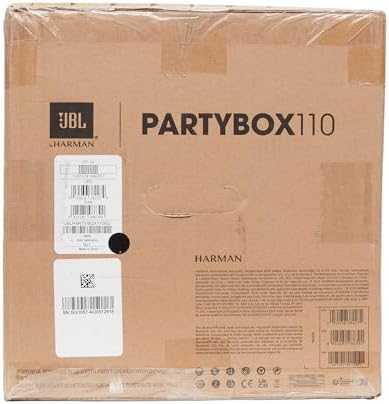 JBL Partybox 110 nešiojama kolonėlė, Juodos spalvos