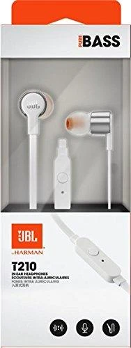 JBL T210 laidinės ausinės, Pilkos