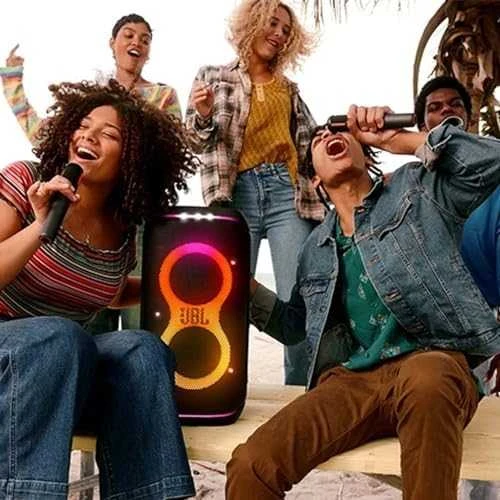 JBL Partybox Wireless Mic - 2x Microphone + Reciever - belaidis mikrofonas su imtuvu