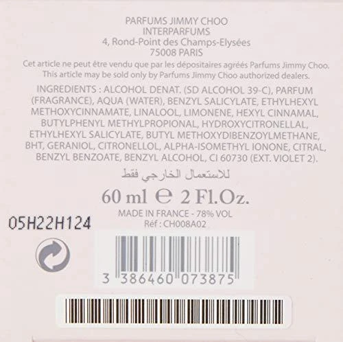 Jimmy Choo L'Eau tualetinis vanduo, purškiamas 60ml