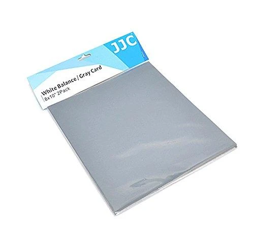 JJC 2in1 kortelių rinkinys / pilka kortelė 18% + baltos spalvos balansas Wb / 20x25cm