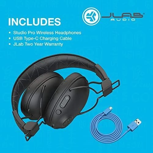 Ausinės Inne Słuchwaki bezprze.su bluetooth JLab Audio Studio Pro Belaidės juodas