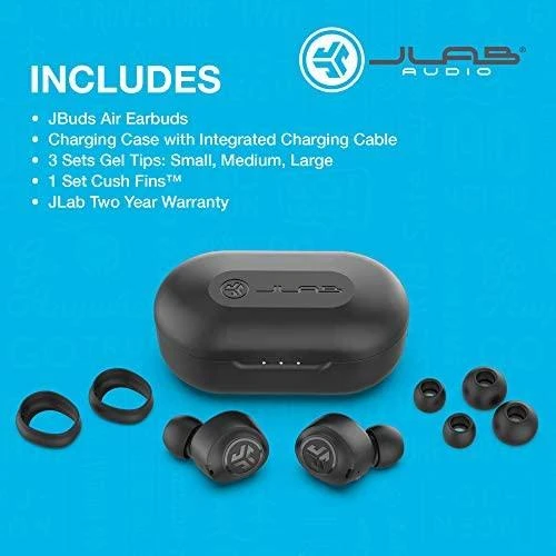 Ausinės JLab JBuds Air In-Ear TWS Earphones juodas