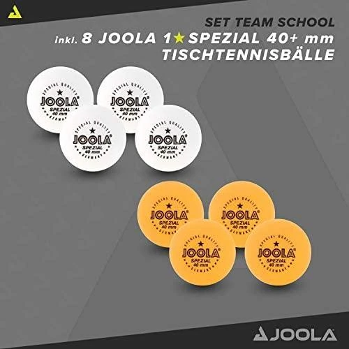 JOOLA Mokyklinis stalo teniso rinkinys 4 raketės, 8 kamuoliukai ir krepšys
