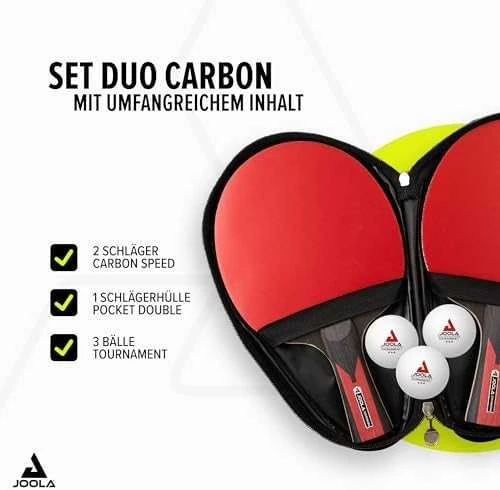 Stalo Teniso Rakečių Rinkinys JOOLA Duo Carbon Speed
