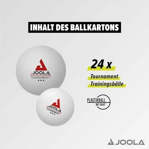Stalo teniso kamuoliukai JOOLA Tournament*** 40+ WH, 24 vnt.