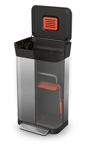 Joseph Joseph JJ-Šiukšliadėžė 30l Titan, plieno