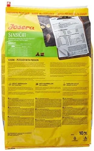 Josera SensiCat sausas maistas suaugusioms turinčioms jautrų skrandį katėms 10kg