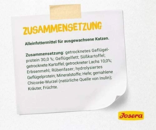 Josera Naturecat sausas begrūdis maistas suaugusioms jautrioms maistui katėms 10kg