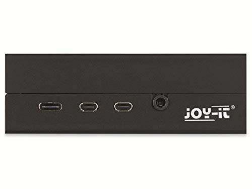 Joy-IT Aliumininis korpusas, skirtas Raspberry Pi 4 B - juodas