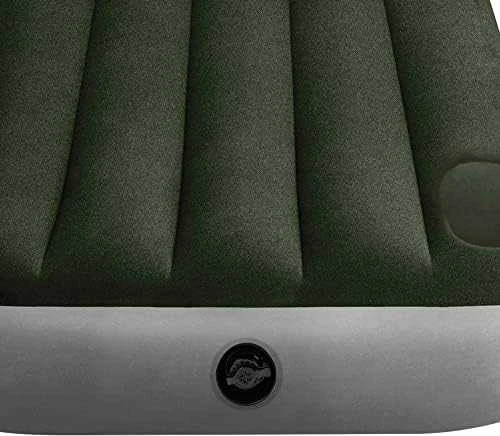INTEX Pripučiamas čiužinys su integruota pompa 191x76x25, žalias 64760