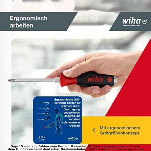 Smūginių atsuktuvų rinkinys WIHA SoftFinish (6 vnt.)