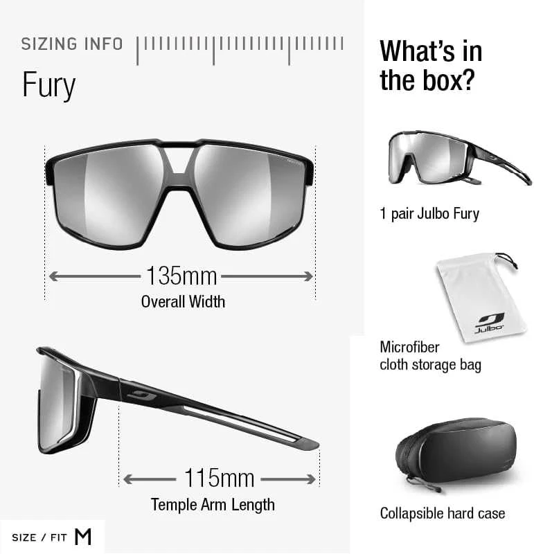 Prancūzija Julbo Fury Baltas Transparent pilkas RV 1-3