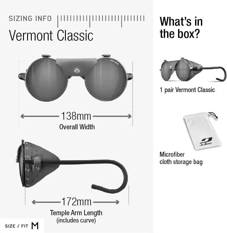 Prancūzija Alpinistų akiniai nuo saulės Julbo Vermont, juodas/rudas rėmas