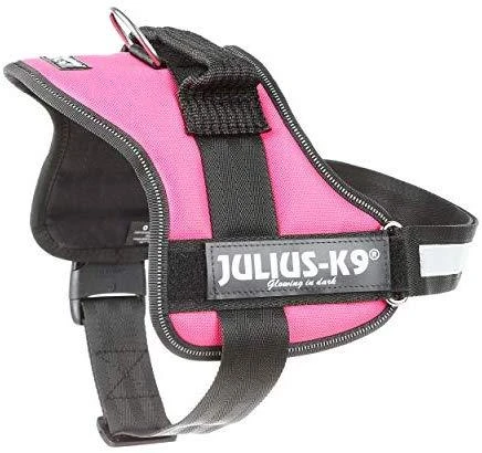 Trixie diržai Julius-K9, 0/M–L: 58–76 cm, fuksija