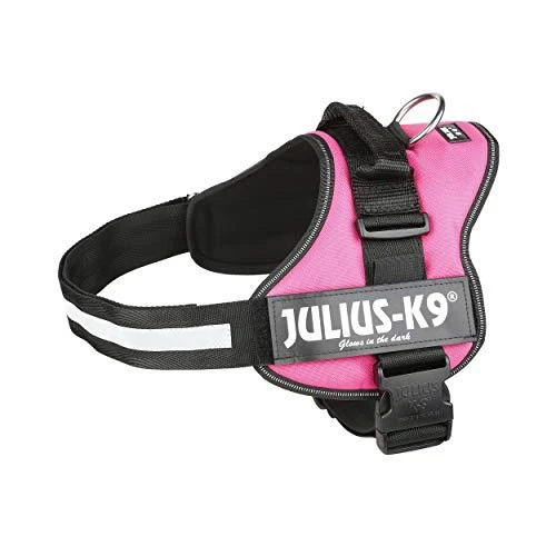 Trixie diržai Julius-K9, 1/L: 66–85 cm, fuksija
