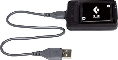 Black Diamond JAV Juodas Diamond BD 1800 Baterija and Charger baterija su pakrovėju
