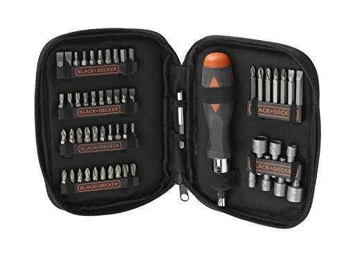 Black & Decker Juodas+DECKER Rinkinys AKCESORIÓW 56elem.