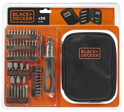 Black & Decker Juodas+DECKER Rinkinys AKCESORIÓW 56elem.