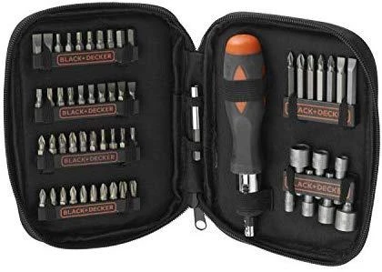 Black & Decker Juodas+DECKER Rinkinys AKCESORIÓW 56elem.