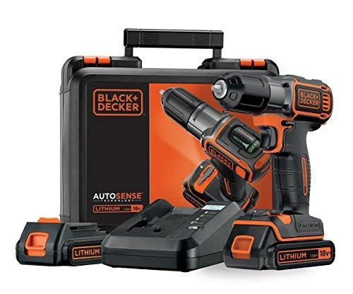 Black & Decker Juodas & Decker Combi drill Juodas & Decker ASD18KB-QW