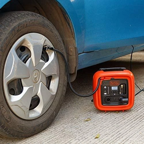 Black & Decker Juodas & Decker kompresorius Juodas+DECKER ASI400-XJ Automotive 12V