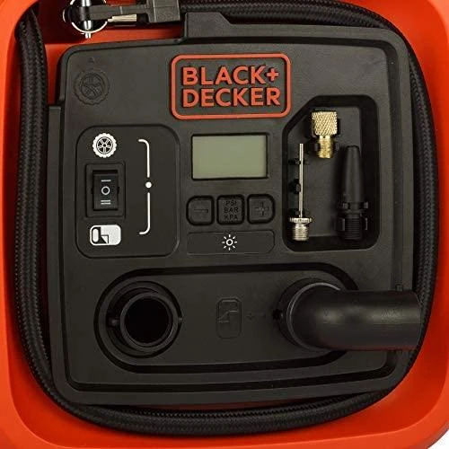Black & Decker Juodas & Decker kompresorius Juodas+DECKER ASI400-XJ Automotive 12V