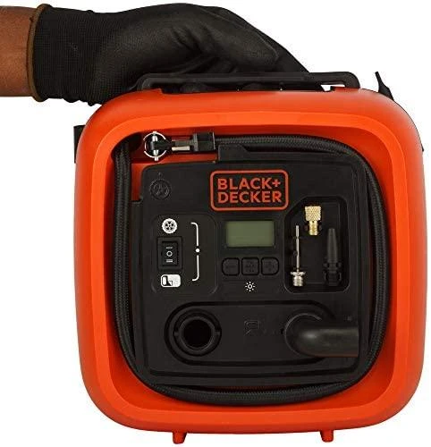 Black & Decker Juodas & Decker kompresorius Juodas+DECKER ASI400-XJ Automotive 12V