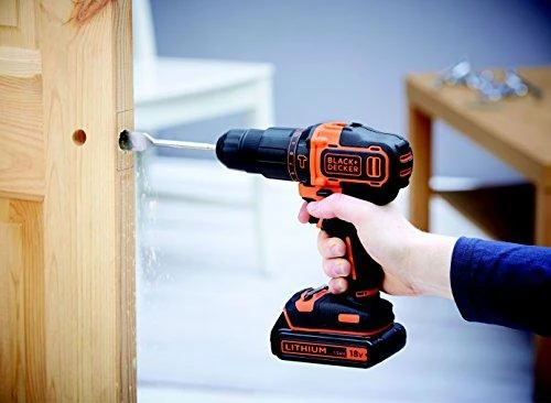 Smūginis suktuvas gręžtuvas Black & Decker BDCHD18-QW, 18V, 1x1,5Ah, 40Nm