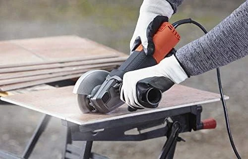 Black & Decker Juodas + DECKER 125 mm 800 W kampinis šlifuoklis BEG120-QS