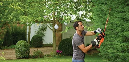 Black & Decker Juodas & Decker Akumuliatorinės gyvatvorių žirklės GTC18452PC 18V 2Ah 45 cm, Juodas & Decker