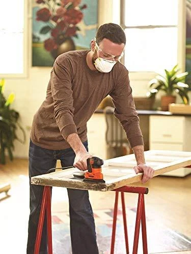 Black & Decker Juodas & Decker Ekscentrinis šlifuoklis su 125 FI 340W AC Bosch GEX 125