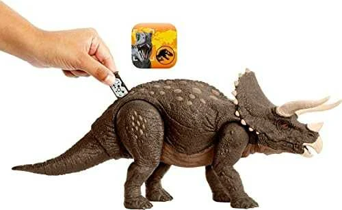 Mattel Jurassic World Eco Triceratops aplinkos gynėjo figūrėlė