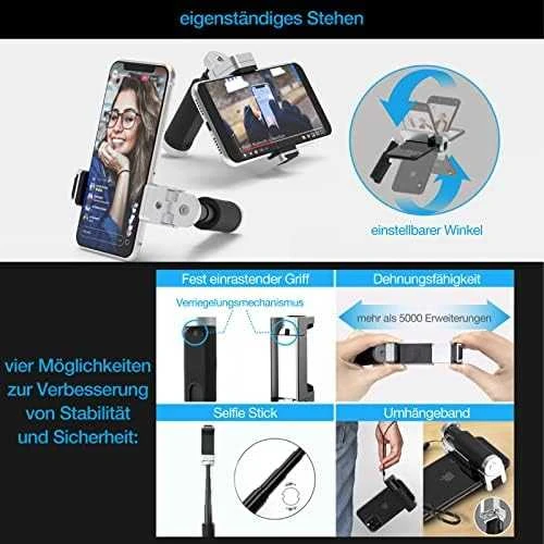Just Mobile Shutter Grip 2 - Sidabrinis
