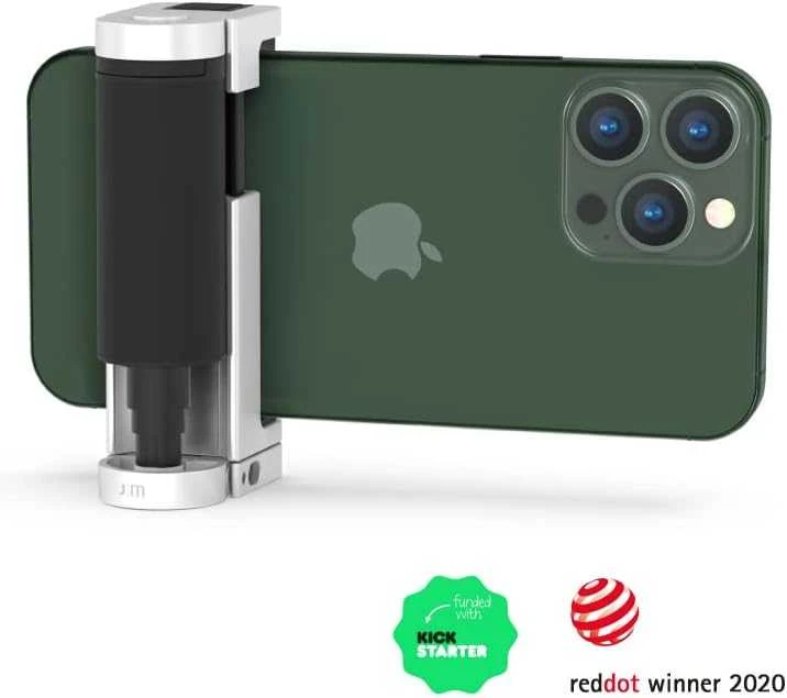 Just Mobile Shutter Grip 2 - Sidabrinis