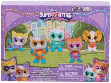 Usorteret Disney Junior Superkoty Super Kitties komplektas 5 figurek Ekipa kotki