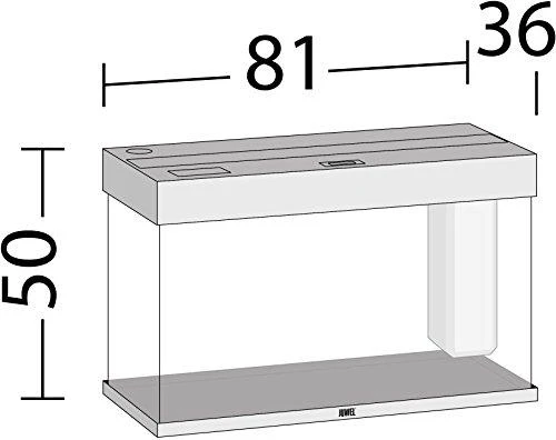 Juwel Akvariumas LED Rio 125 baltos spalvos 125l 81x36x50cm