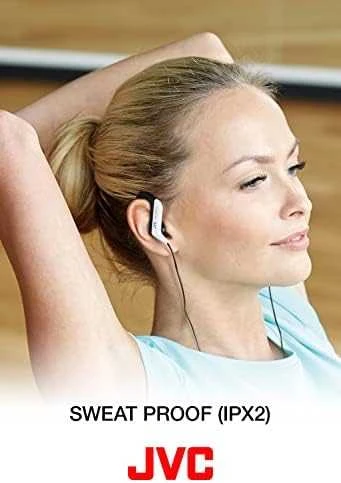 Ant ausų uždedamos Ausinės Sportui JVC HA-EBR25BE su mikrofonu, juodos