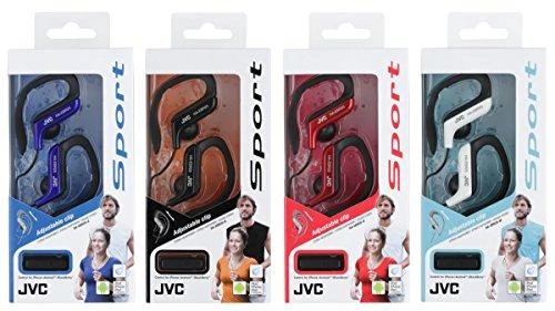 Ant ausų uždedamos Ausinės Sportui JVC HA-EBR25BE su mikrofonu, juodos