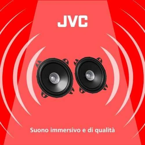JVC CS-J410X garsiakalbiai su garso bangų grafika