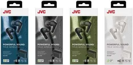 JVC, HA-A9T-GE, žalios sp. dinaminės ausinės