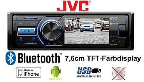 Automagnetola Nešiojamas stereo automobilis JVC KDX-560BT (Bluetooth, USB + AUX)