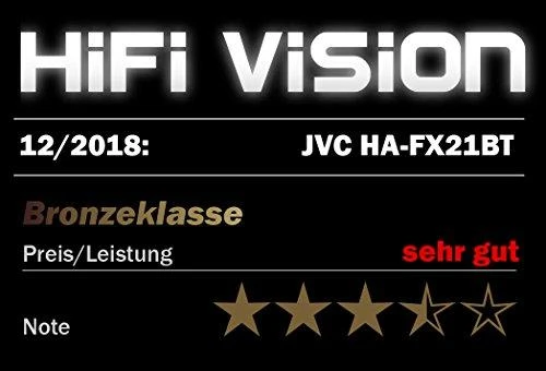 Į ausis įkišamos belaidės Ausinės JVC HA-FX21BT-AE iki 5 val, mėlynos