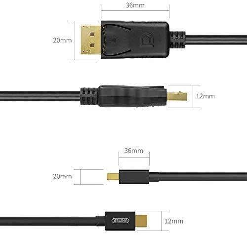 UNITEK Y-C612BK Unitek kabelis miniDisplayPort į DisplayPort M/M, 3m Y-C612BK